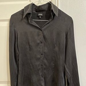 Black Silk Blouse/Shirt